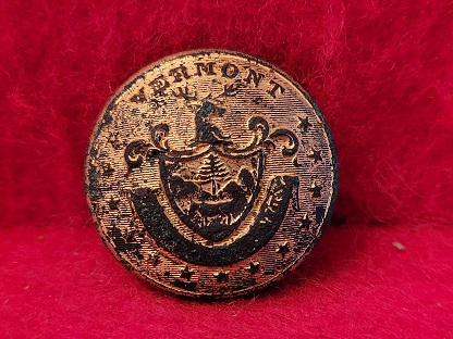Vermont State Seal Button